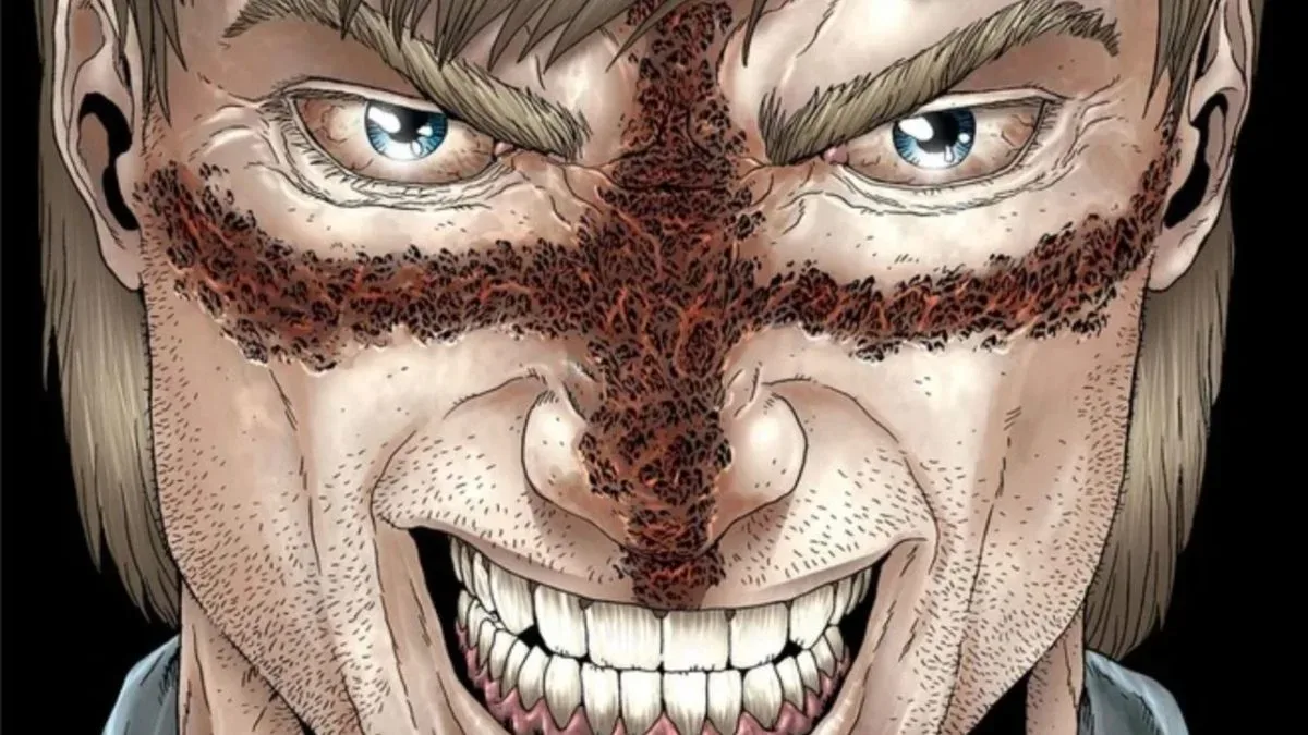 A copy of Crossed #0 with a wraparound variant cover