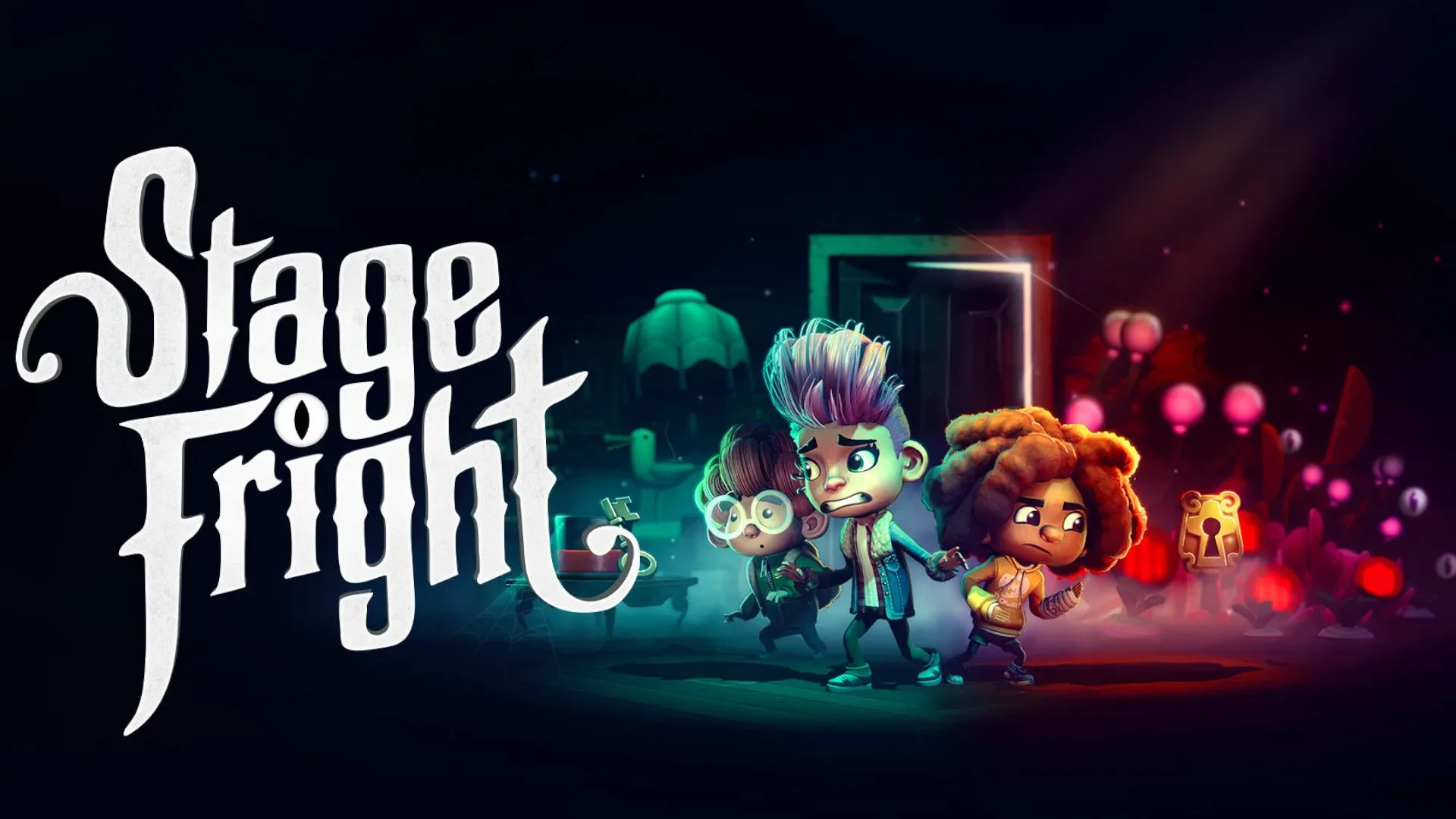 Key art for the upcoming co-op game from Ghost Town Games, Stage Fright.