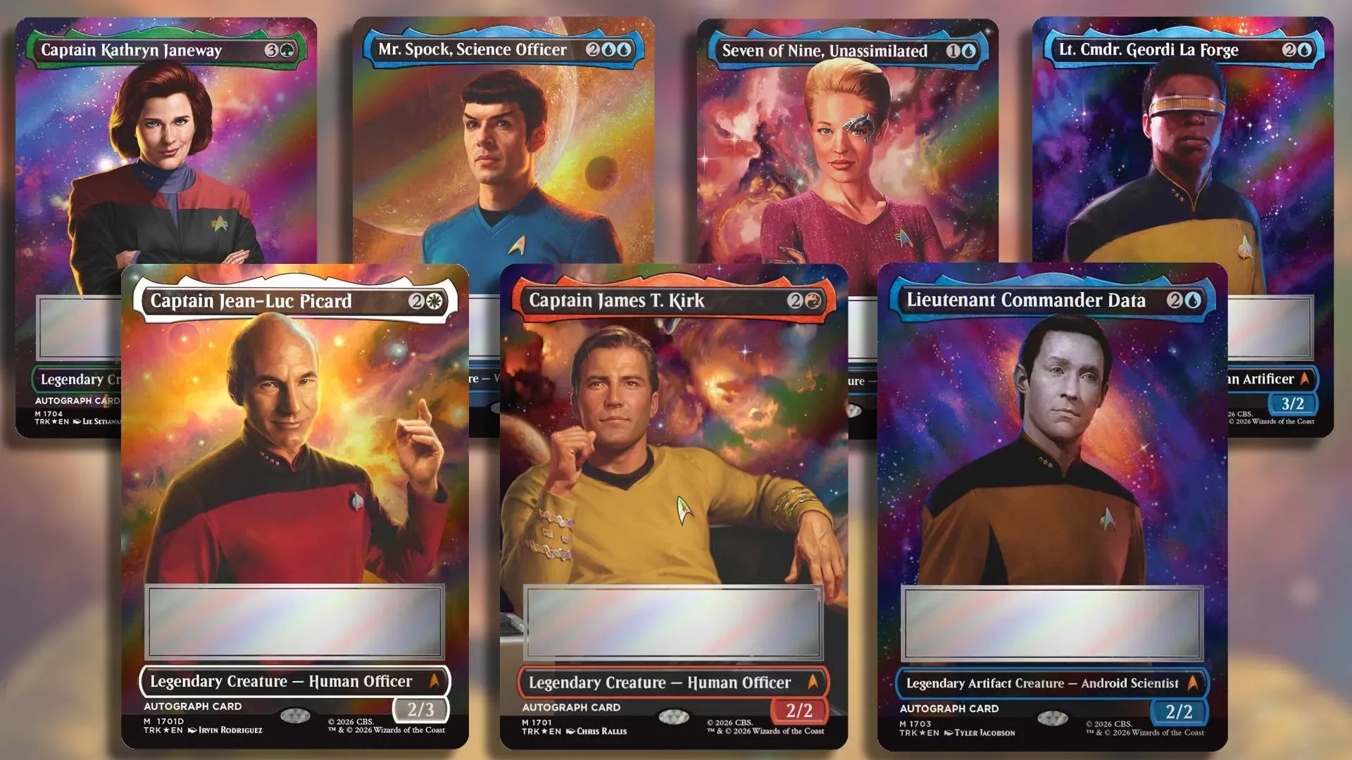 Actor-signed Star Trek Magic Headliner card from a Collector Booster