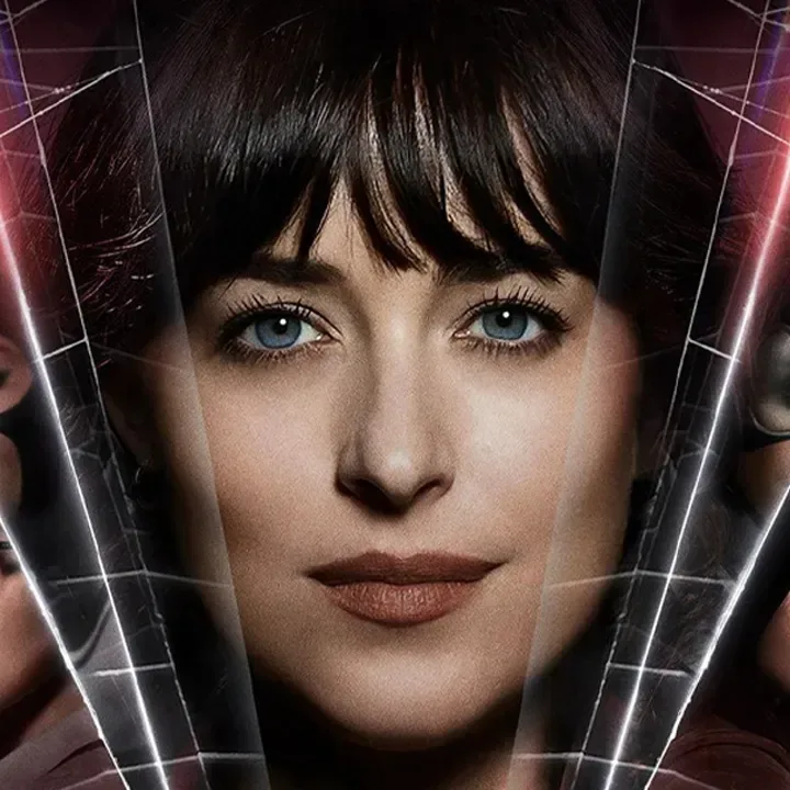 Dakota Johnson at a public appearance, discussing Madame Web’s box-office reputation