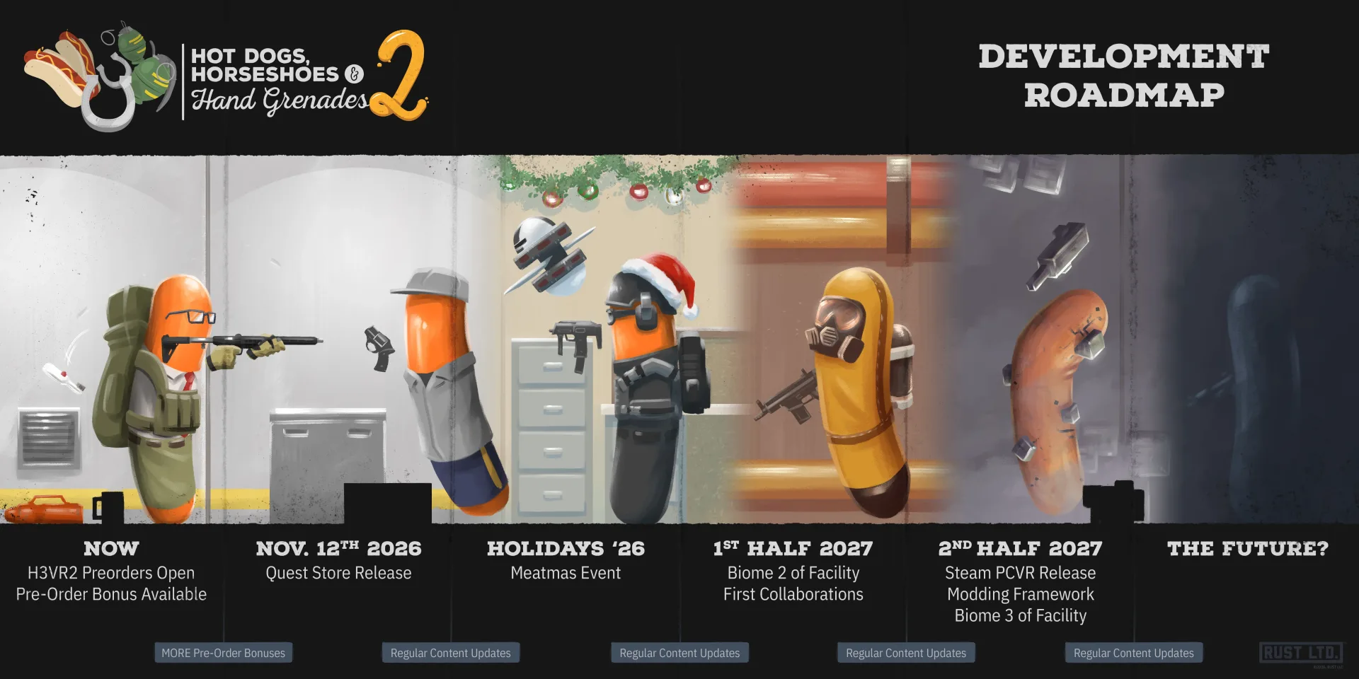 The Handy, a sentient hot dog protagonist in Hot Dogs, Horseshoes & Hand Grenades 2