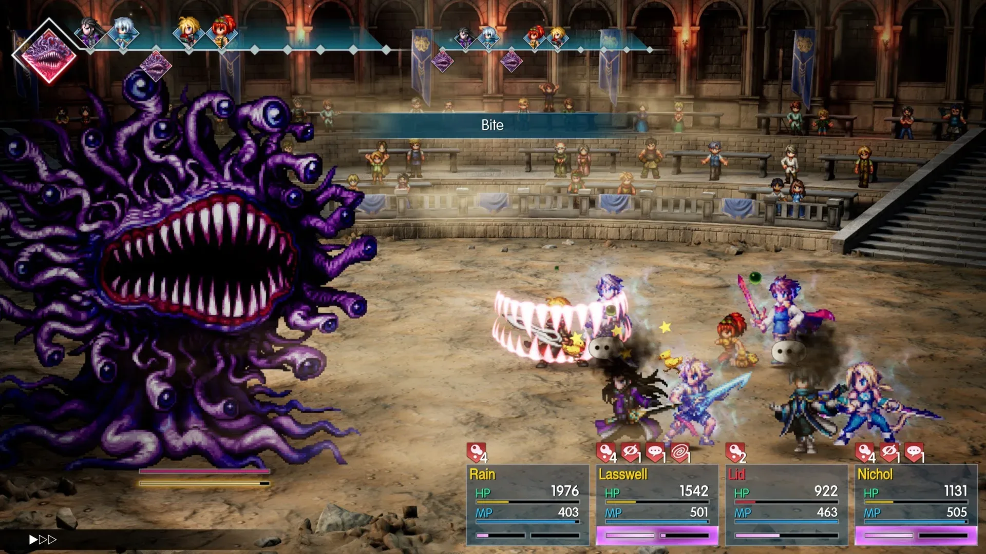 Final Fantasy Resonance Visions summon system featuring series crossover characters