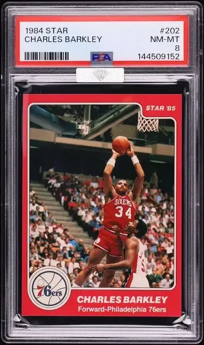 1986 Fleer Charles Barkley #7 rookie card
