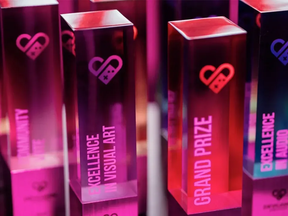 DevGAMM Awards ceremony nominees across Grand Prize, design, art, audio and narrative categories