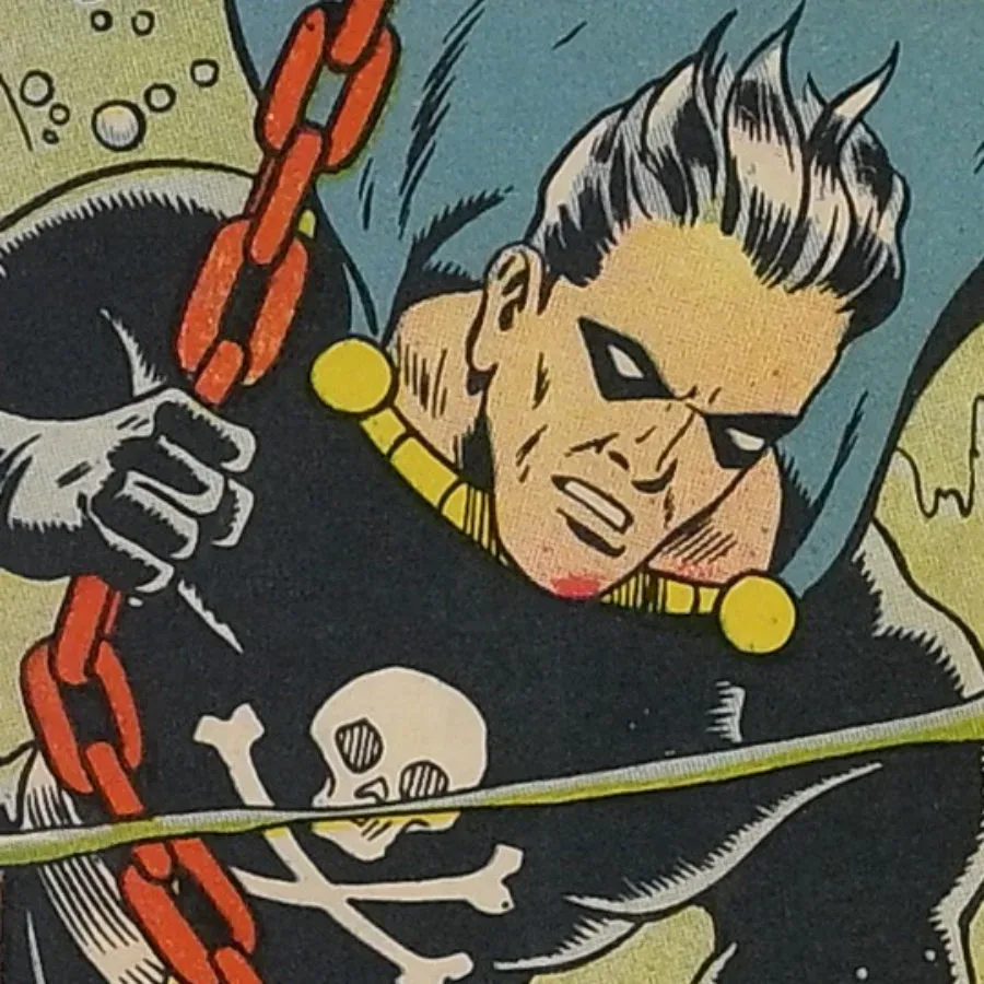 Interior Larry North wartime adventure in Exciting Comics #28