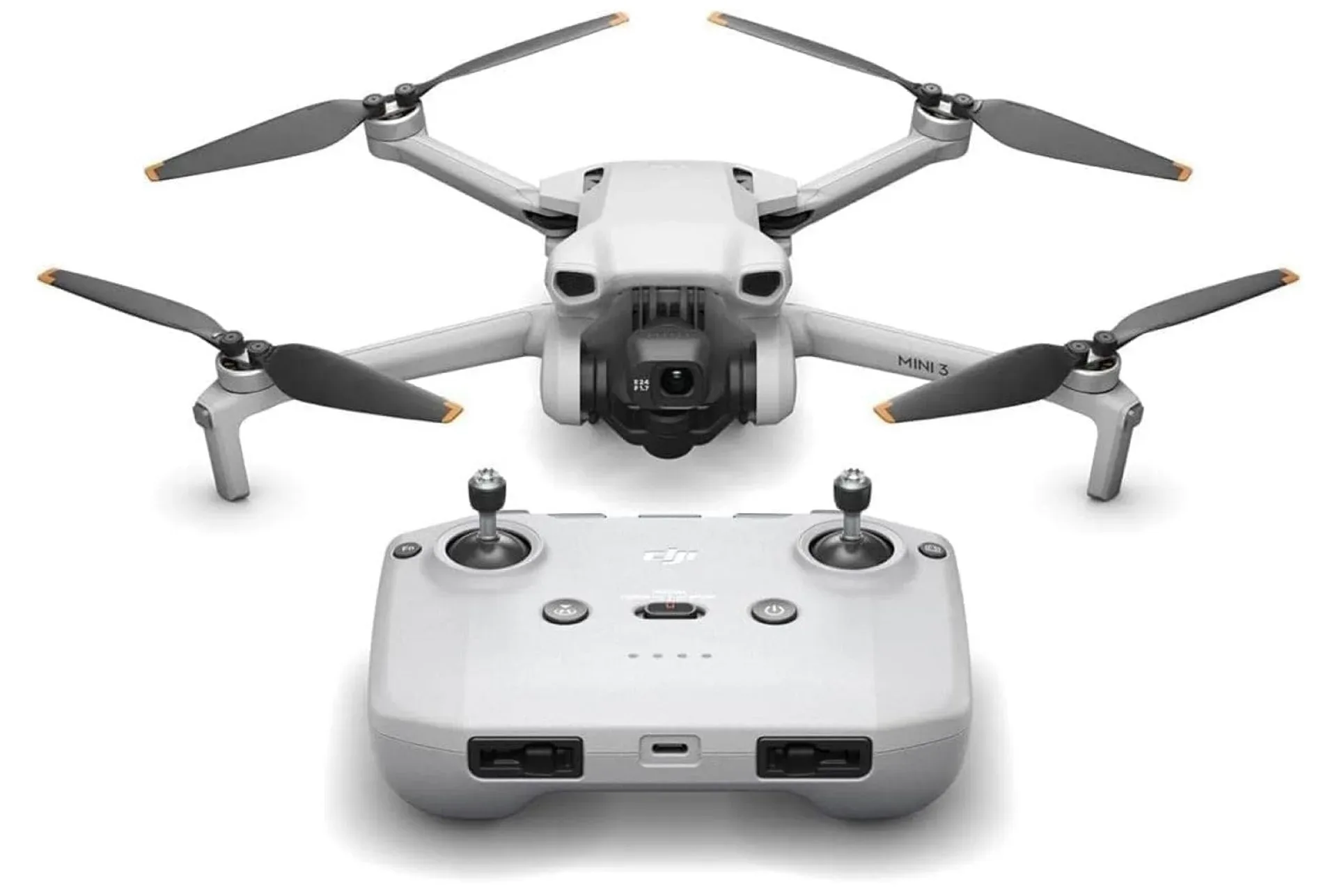 DJI Mini 3 compact drone with folded arms