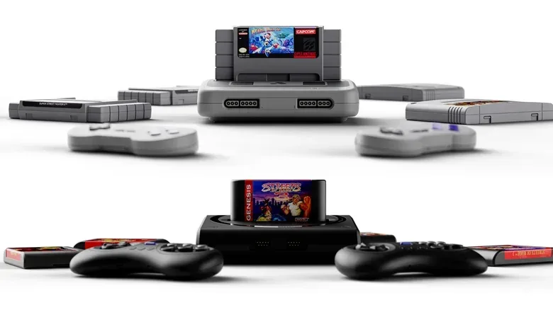 Wireless retro controllers paired with 16-bit FPGA consoles