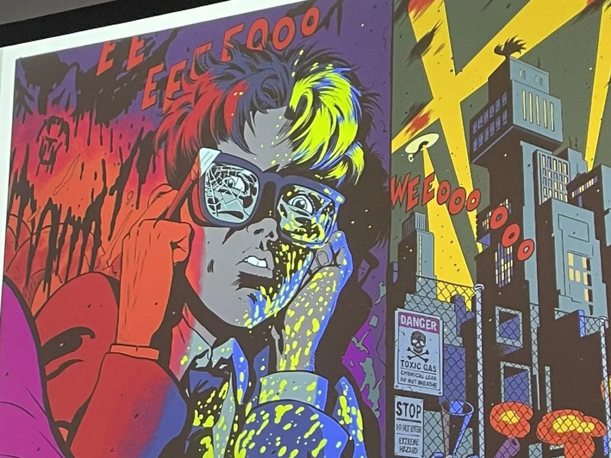Batman investigates a quarantined Gotham neighborhood after an Ace Chemicals explosion