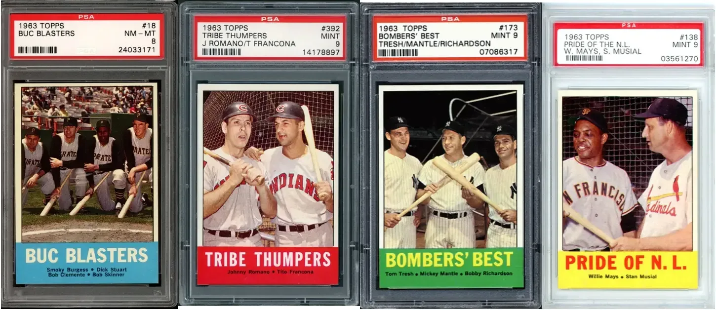 1963 Topps Pete Rose Rookie Stars #537 baseball card