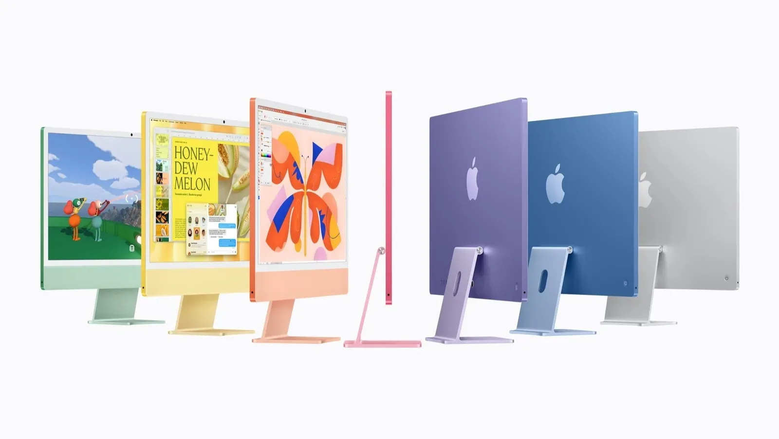Apple M6 iMac on a desk with its 24-inch 4.5K Retina display