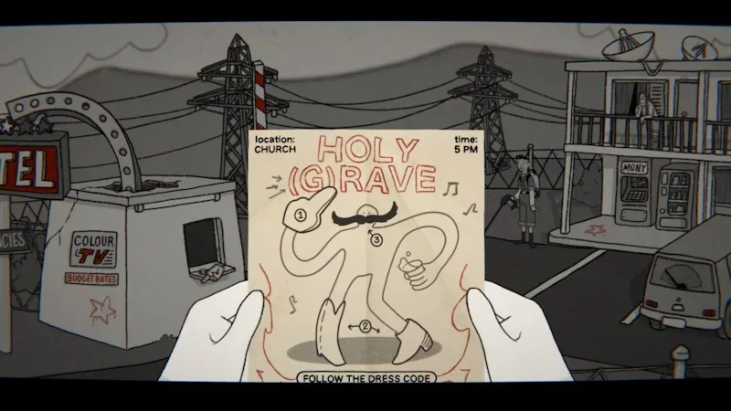 Tom the Postgirl promotional art showing the game’s creepy-cute hand-drawn style