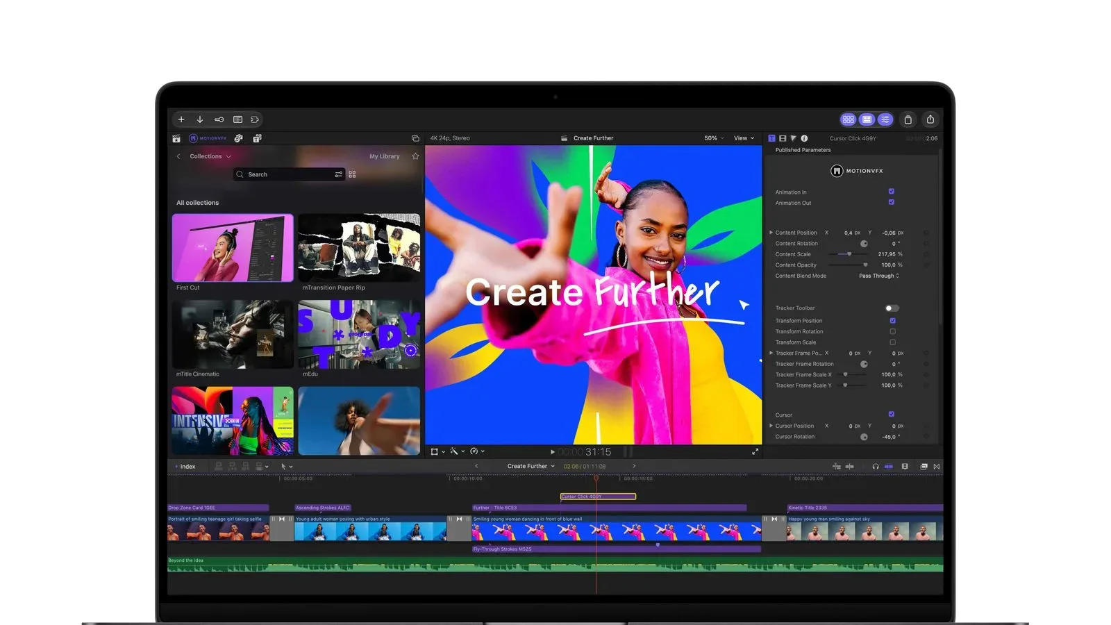 Mac creative workspace representing Apple’s Creator Studio update for Final Cut Pro, Logic Pro and Pixelmator Pro