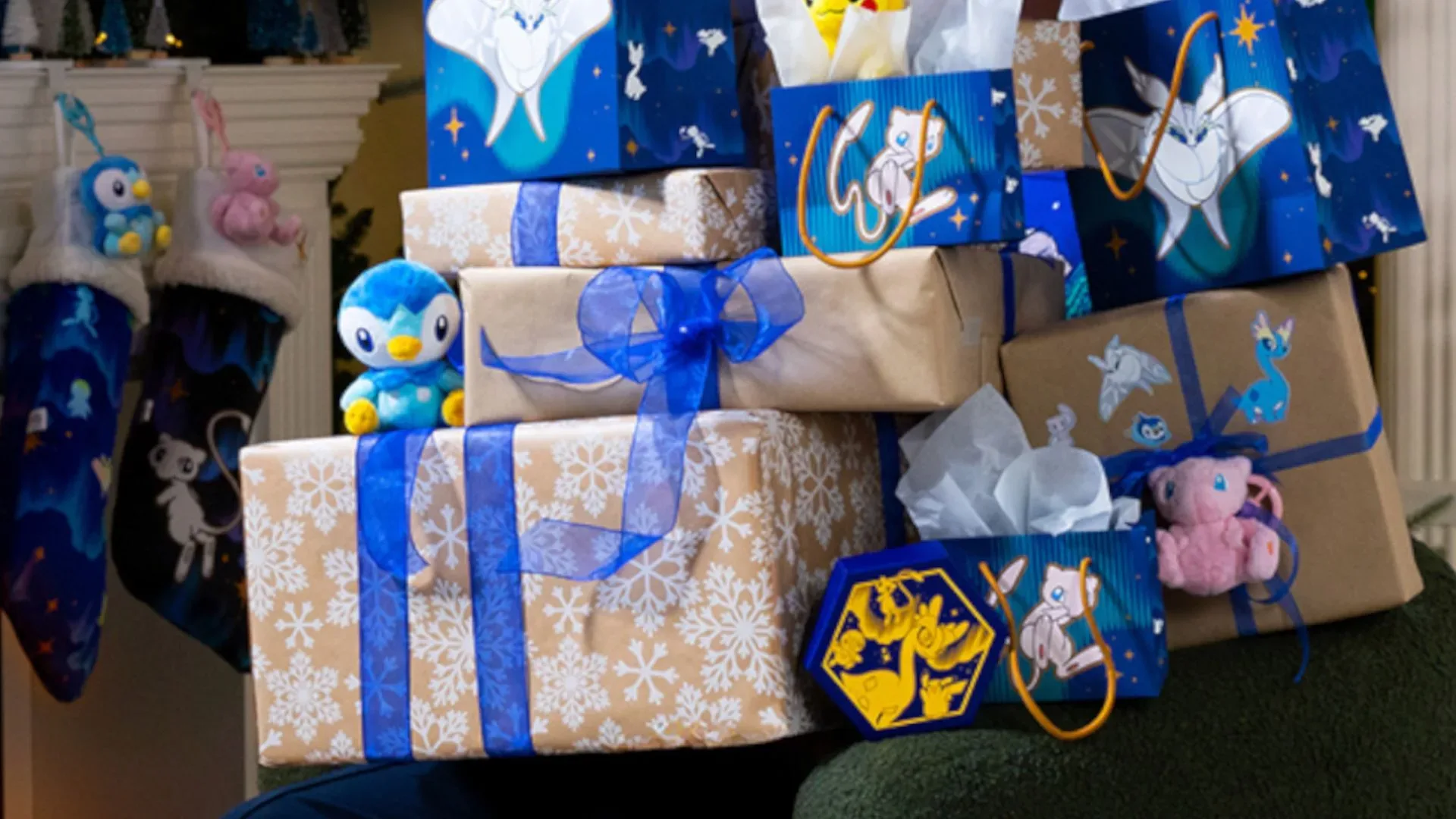 Pokémon Center 2026 Holiday collection with Pokémon ornaments and seasonal merchandise