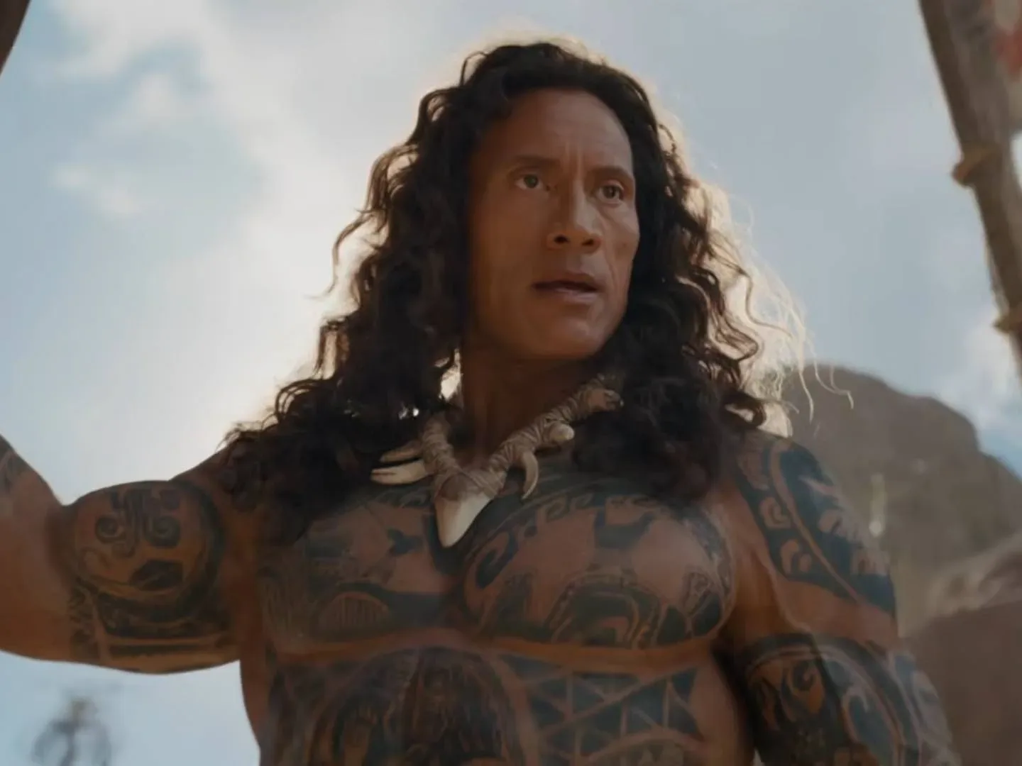 An image of Maul (Dwayne Johnson) from the Moana trailer