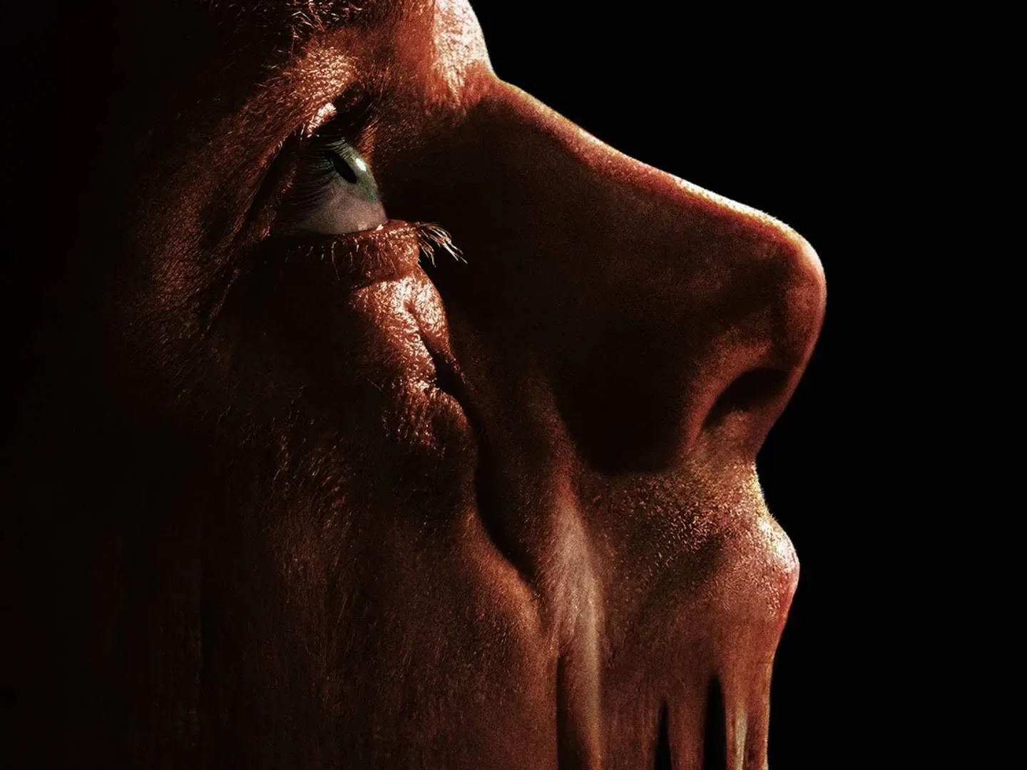 The poster for Clayface, featuring Matt Hagen's (Tom Rhys Harries) melting face