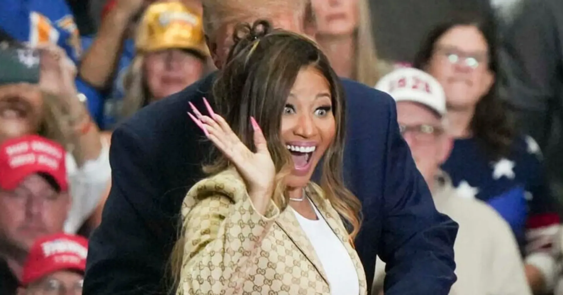 Nicki Minaj performs during a concert tour