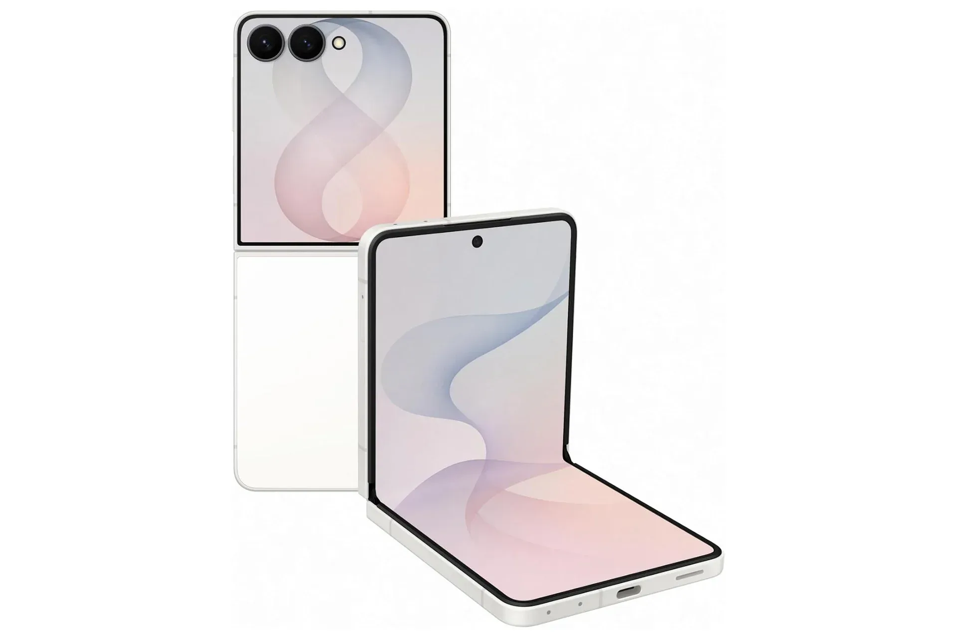 Samsung Galaxy Z Flip8 shown folded with its 4.1-inch cover display visible