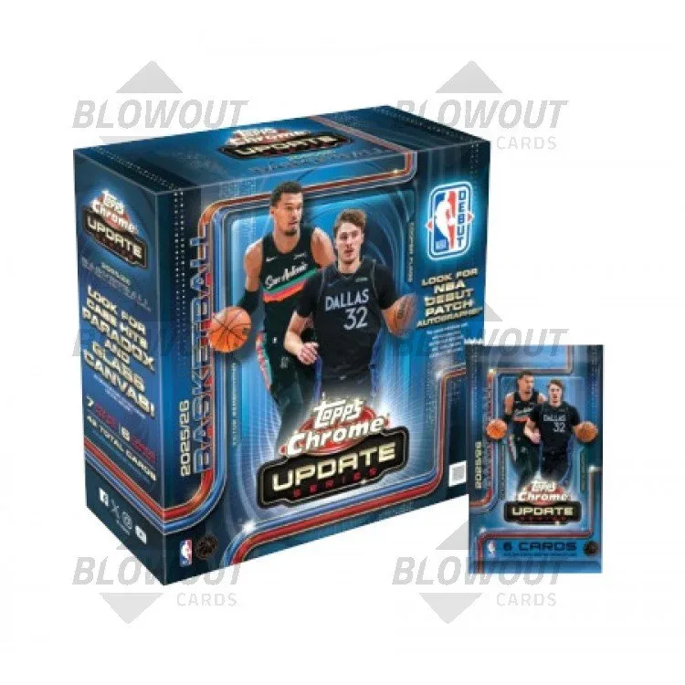2025/26 Topps Chrome Update Series Basketball Mega Box product image