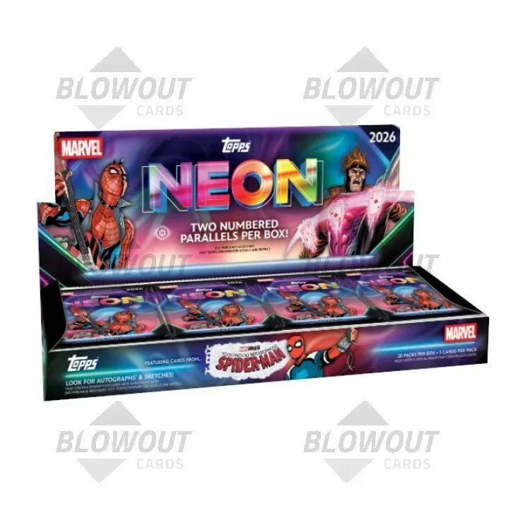 2026 Topps Marvel Neon Hobby 12 Box Case product image