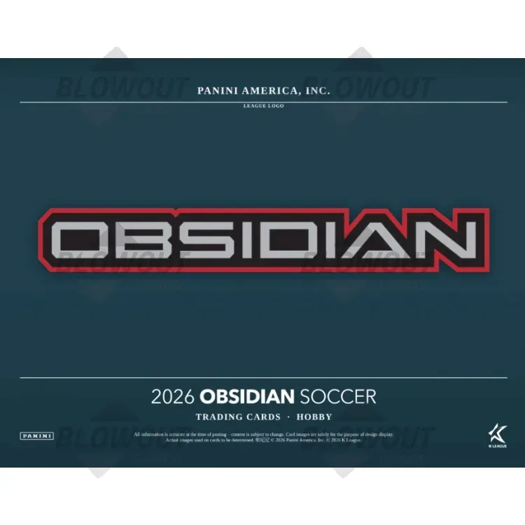 2026 Panini Obsidian K League Soccer Hobby 12 Box Case product image