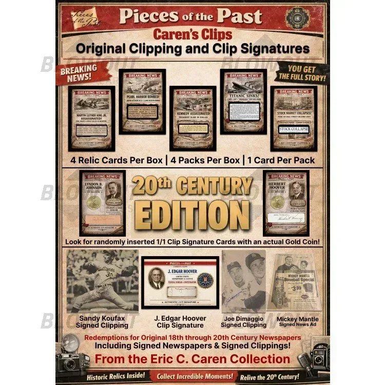 2026 Pieces of the Past Caren's Clips 20th Century Edition 10 Box Case product image