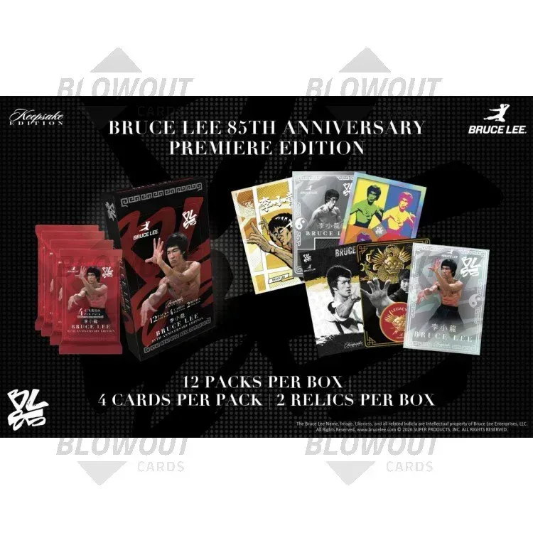 2026 Keepsake Bruce Lee 85th Anniversary Premiere Hobby 10 Box Case product image
