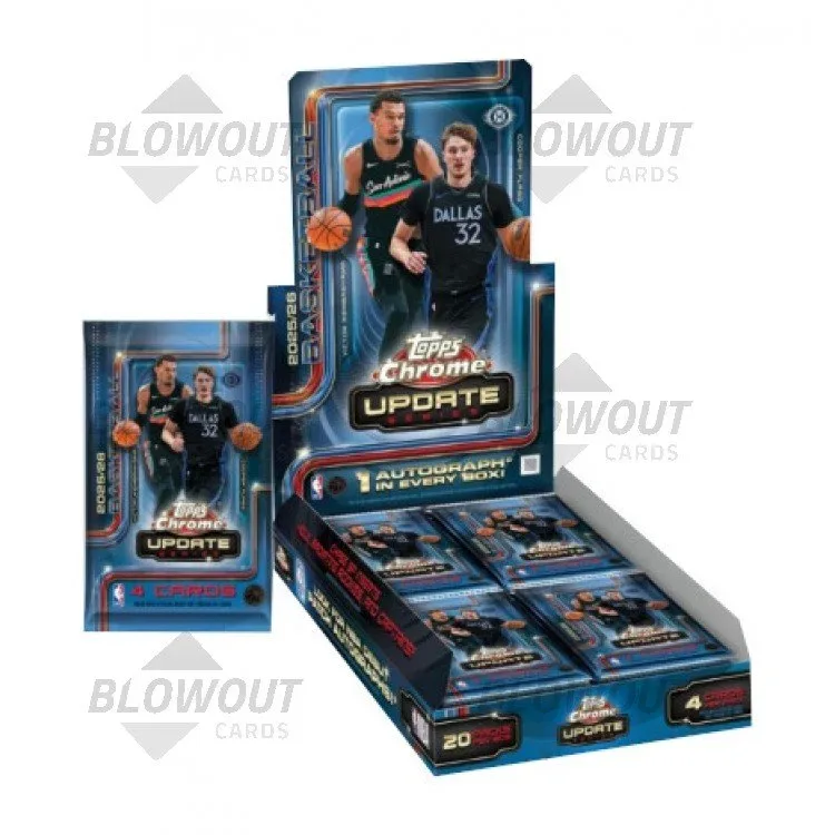 2025/26 Topps Chrome Update Series Basketball Hobby 12 Box Case product image
