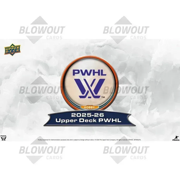 2025/26 Upper Deck Professional Women's Hockey League Hobby 16 Box Case product image