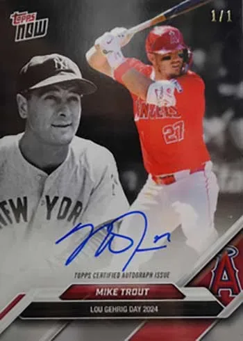 2024 Topps Now Lou Gehrig Day Autographs Baseball product image