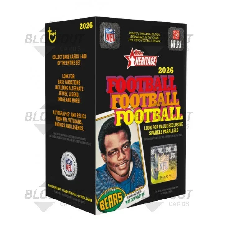 2026 Topps Heritage Football Blaster Box product image