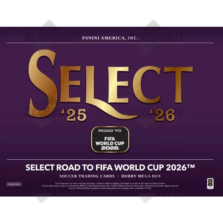 2025/26 Panini Select Road To FIFA World Cup 2026 Soccer Hobby Mega 20 Box Case product image