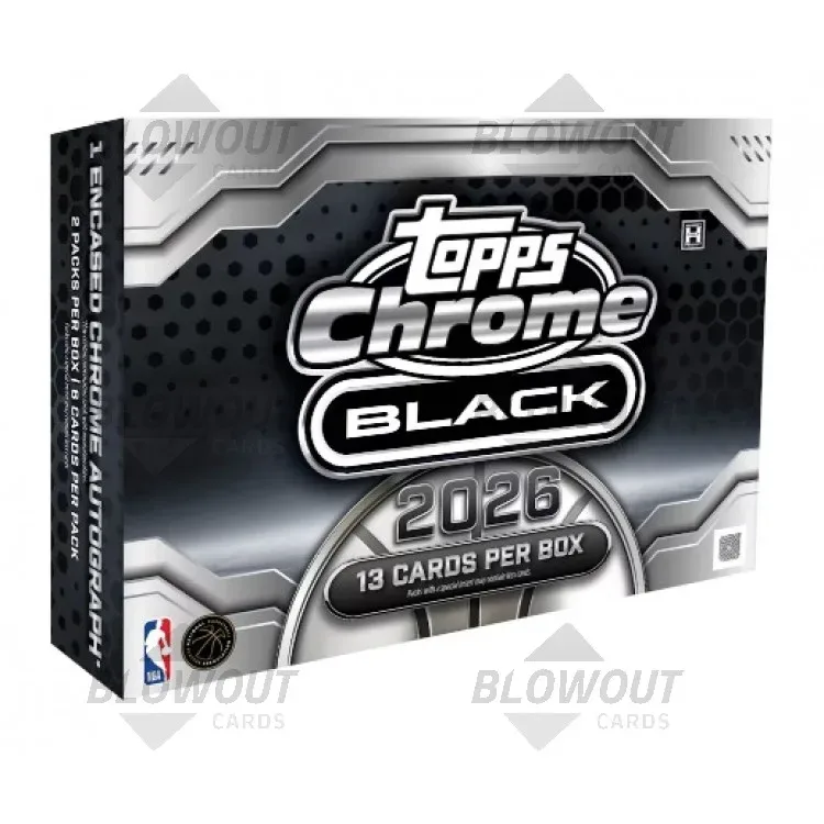 2025/26 Topps Chrome Black Basketball Hobby 8 Box Case product image