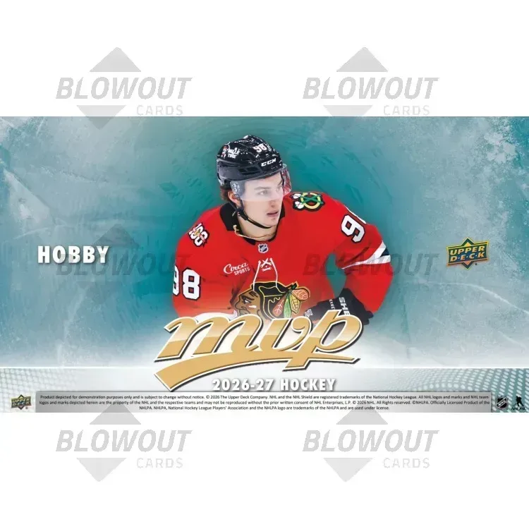 2026/27 Upper Deck MVP Hockey Hobby 20 Box Case product image