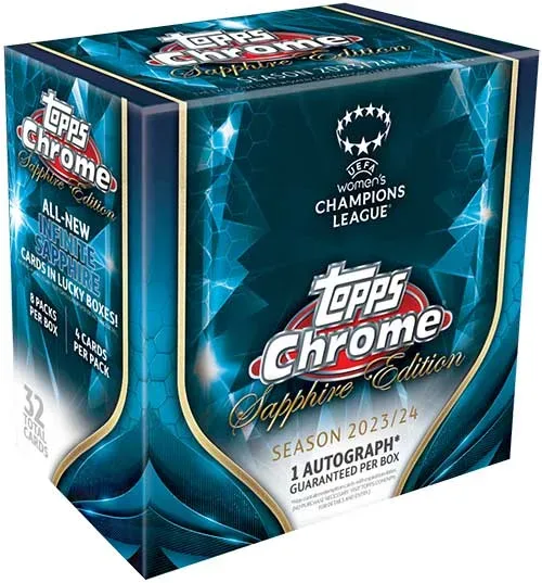 2023-24 Topps Chrome Sapphire UEFA Women’s Champions League Soccer product image