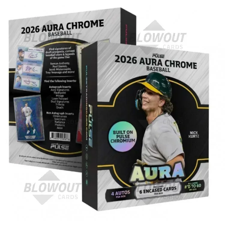 2026 Pulse Aura Chrome Baseball Hobby 10 Box Case product image