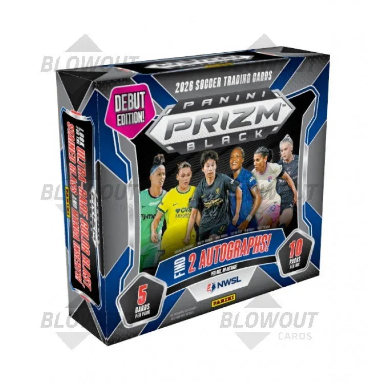 2026 Panini Prizm Black NWSL Soccer Hobby 10 Box Case product image