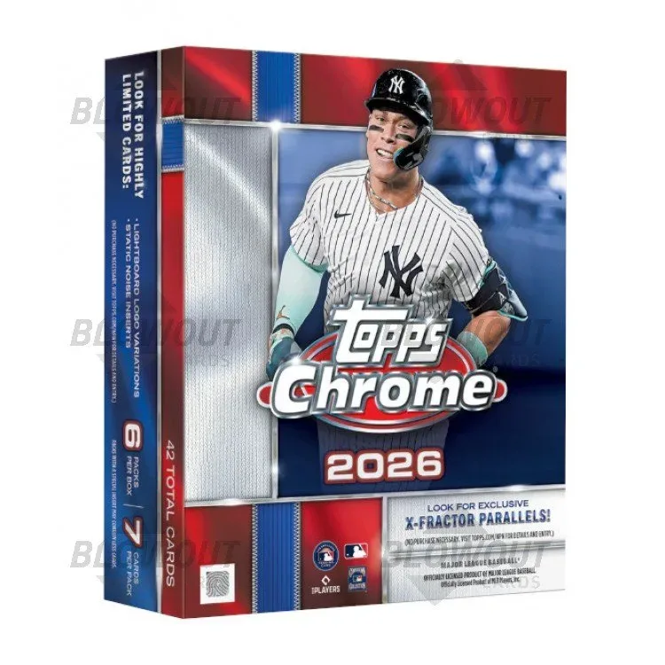 2026 Topps Chrome Baseball Mega 20 Box Case product image