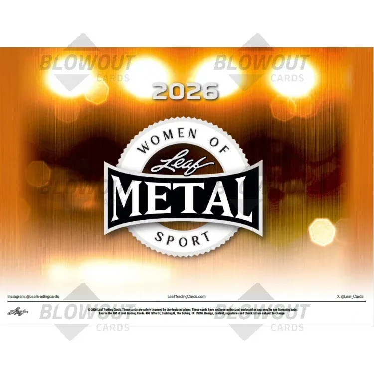 2026 Leaf Metal Women Of Sport Hobby 10 Box Case product image