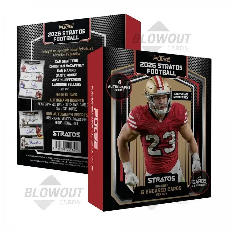 2026 Pulse Stratos Football Hobby 10 Box Case product image
