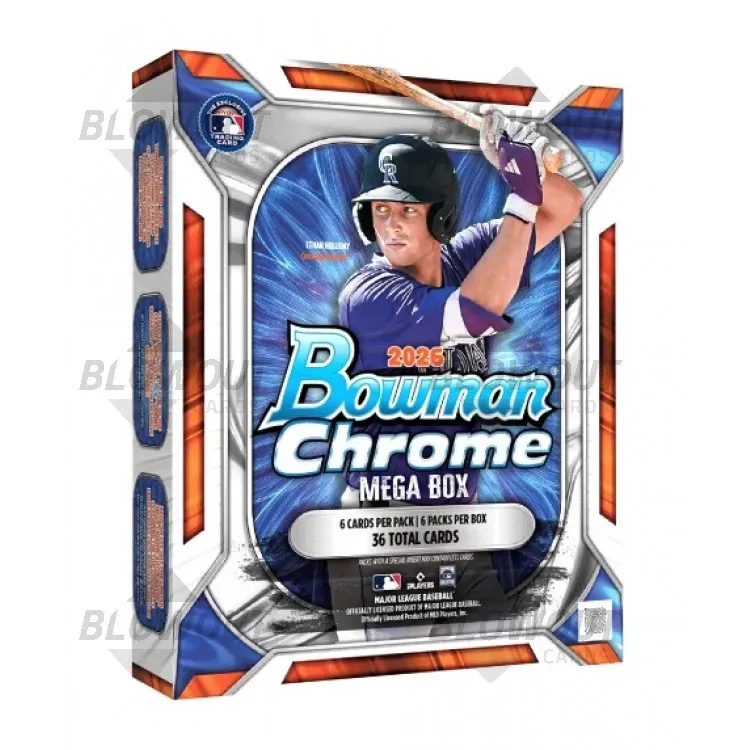 2026 Bowman Chrome Baseball Mega 20 Box Case product image
