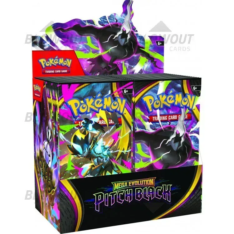 2026 Pokemon Mega Evolution Pitch Black Booster 6 Box Case product image