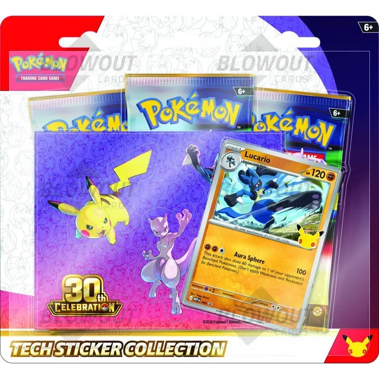2026 Pokemon 30th Celebration Tech Sticker Collection 12 Box Case product image