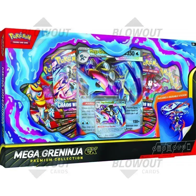 2026 Pokemon Mega Greninja ex Premium Collection 6 Box Case product image