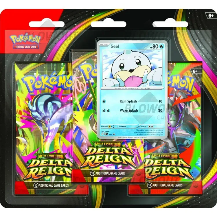 2026 Pokemon Mega Evolution Delta Reign 3-Pack Blister Pack - 24 Pack Box product image