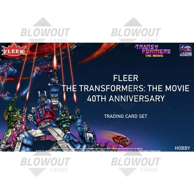 2026 Upper Deck Fleer Transformers: The Movie 40th Anniversary Hobby 12 Box Case product image