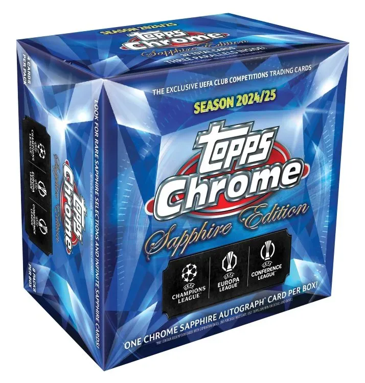 2024-25 Topps Chrome Sapphire UEFA Club Competitions product image