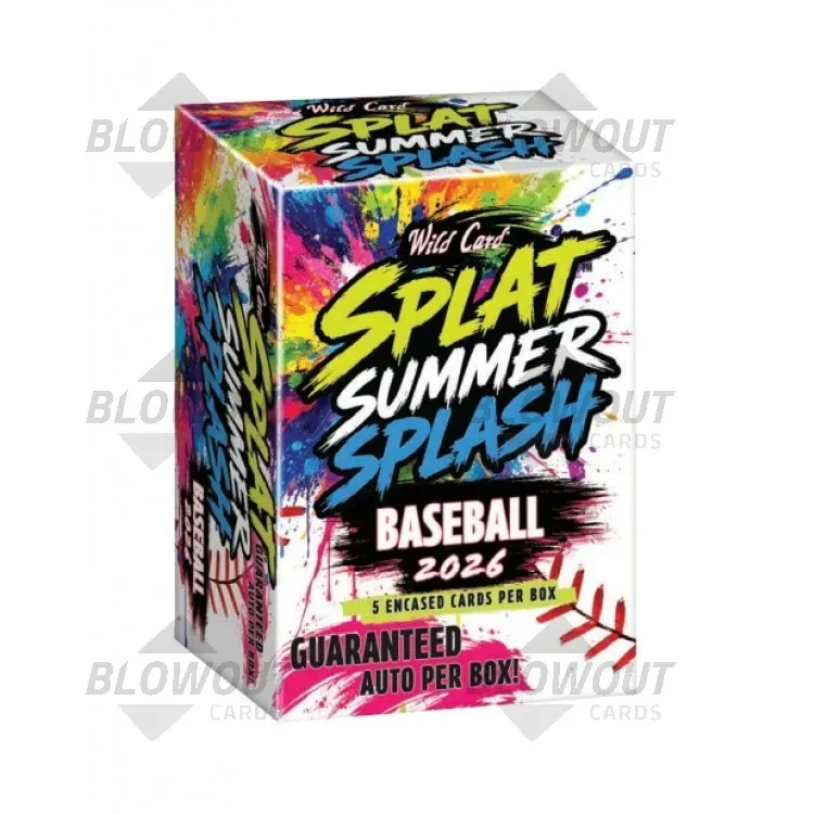 2026 Wild Card Splat Summer Splash Baseball 20 Box Case product image