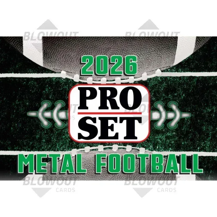 2026 Pro Set Metal Football Jumbo 8 Box Case product image