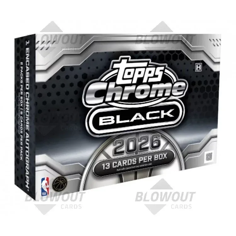 2025/26 Topps Chrome Black Basketball Hobby Box product image