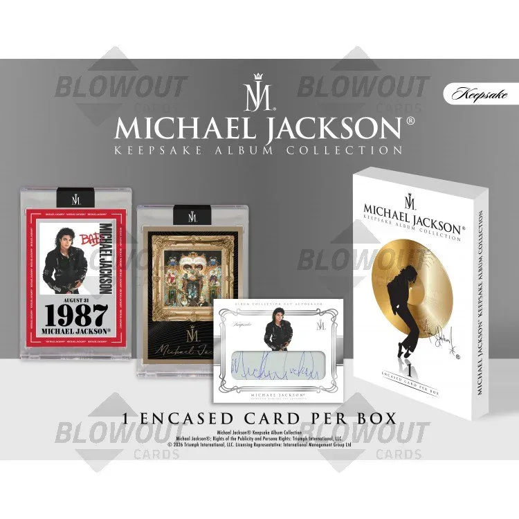 2026 Keepsake Michael Jackson Album Collection Spotlight Series 10 Box Case product image